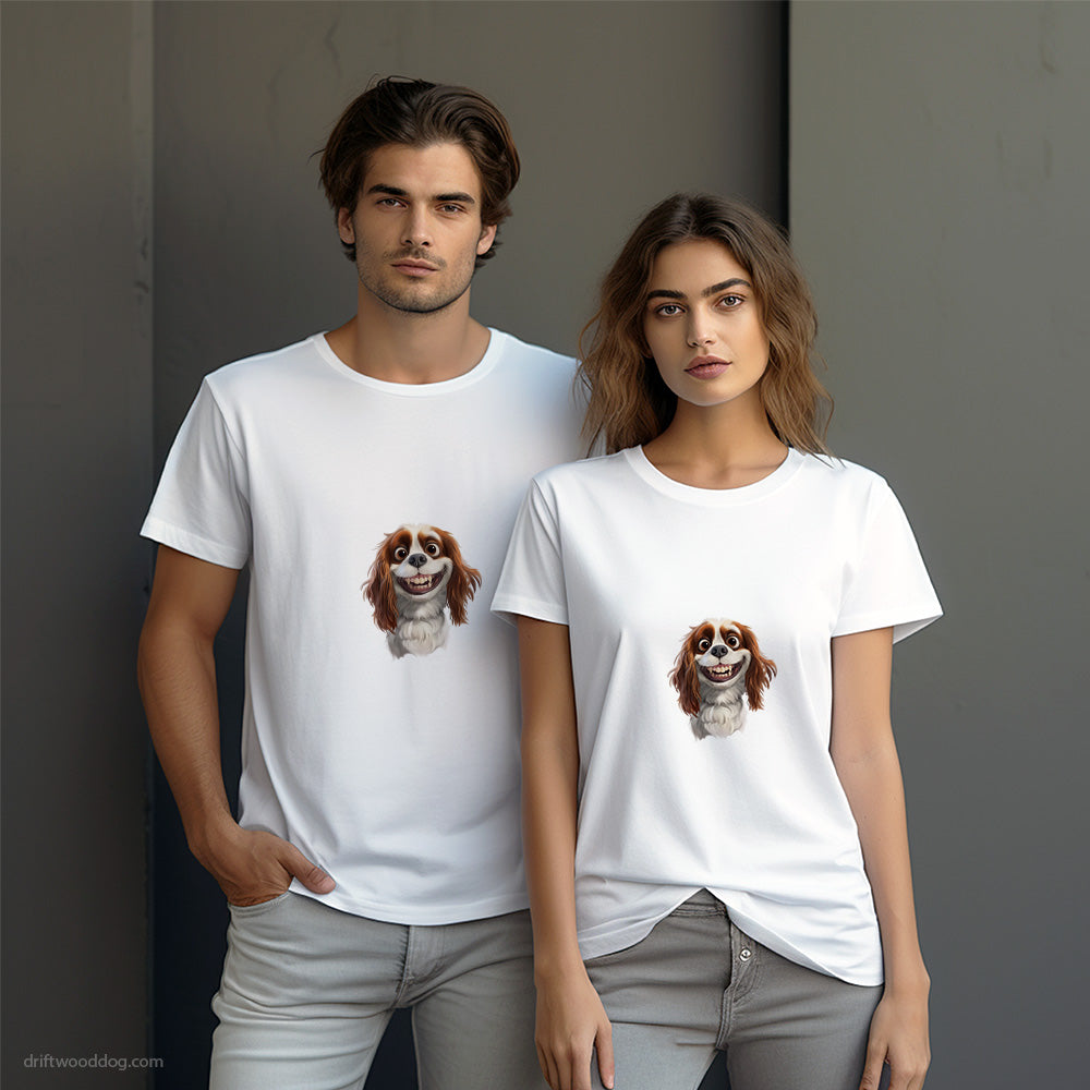 Cavalier King Charles Spaniel Beaming with Teeth T-Shirt – Dog-Themed Gifts for Dog Lovers