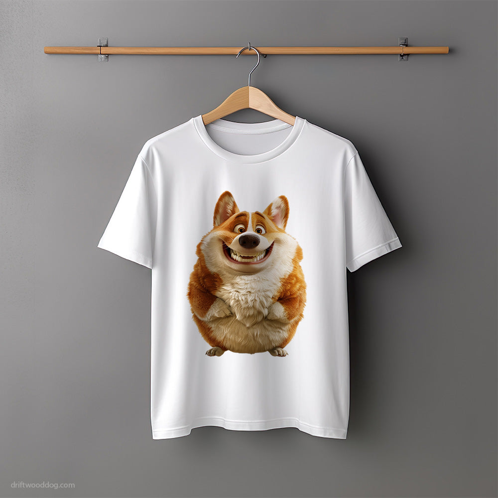 Funny Corgi Being Fat T-Shirt – Unisex Tee for Dog Lovers