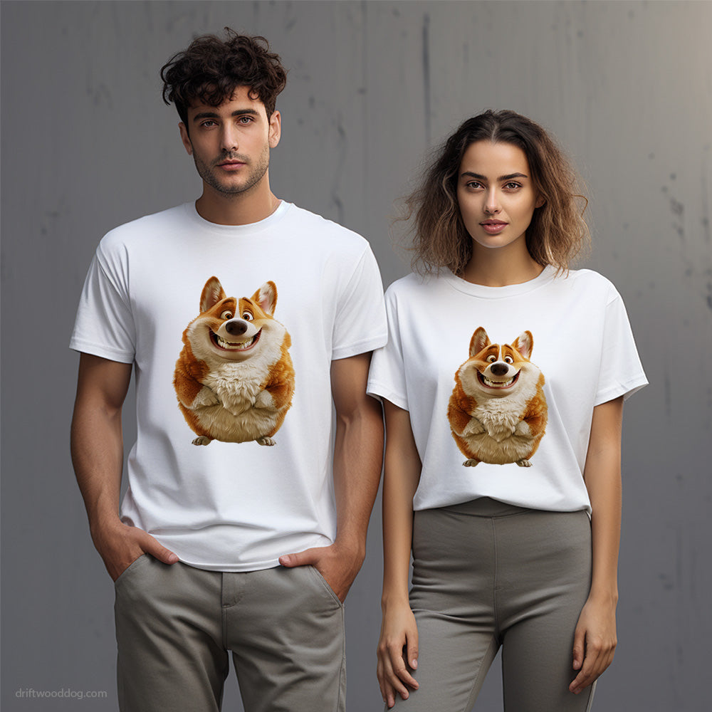 Funny Corgi Being Fat T-Shirt – Unisex T-Shirt for Dog Lovers 