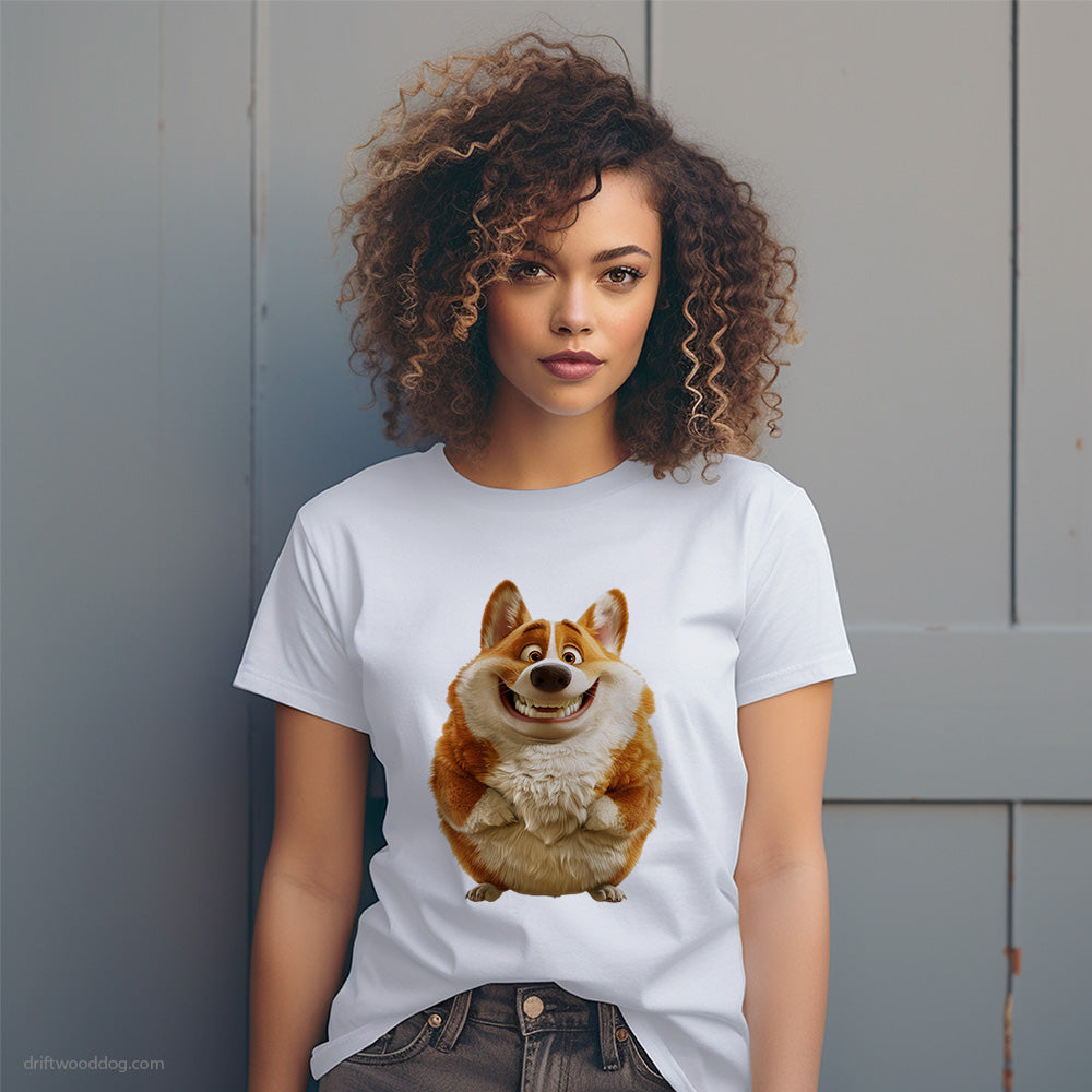 Funny Corgi Being Fat T-Shirt – Dog T-Shirt for Women