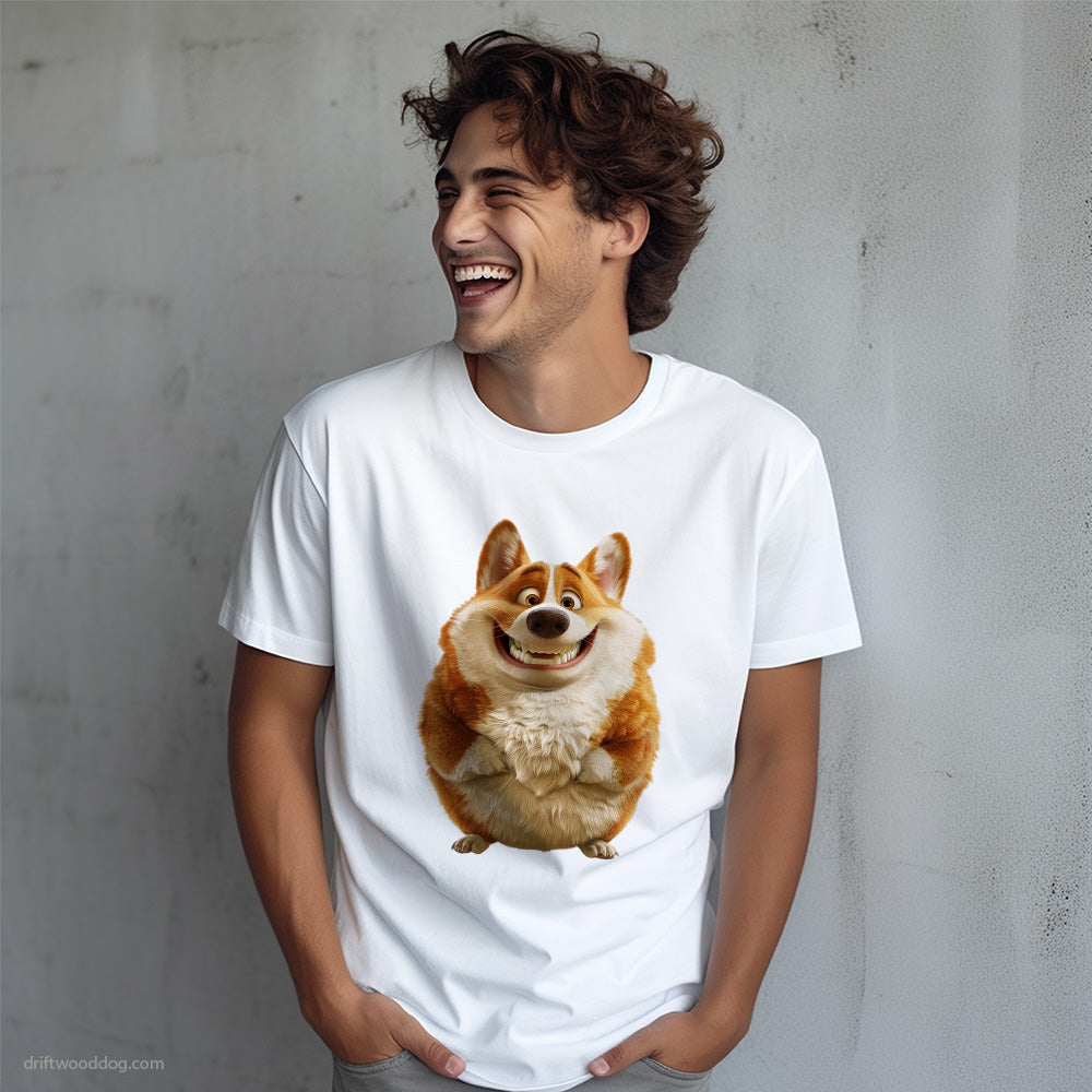 Funny Corgi Being Fat T-Shirt – Dog T-Shirt for Men