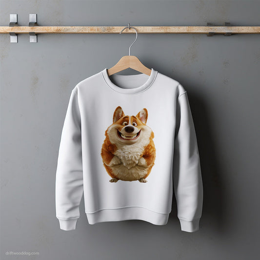 Funny Corgi Being Fat Sweatshirt – Unisex Sweatshirt for Dog Lovers