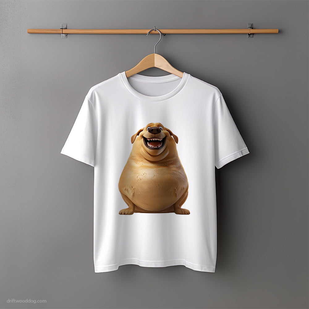 Funny Labrador Retriever Being Fat T-Shirt – Unisex Tee for Dog Lovers