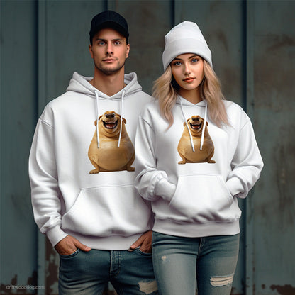 Funny Labrador Retriever Being Fat Hoodie – Unique Dog Hoodies for Pet Lovers Gift