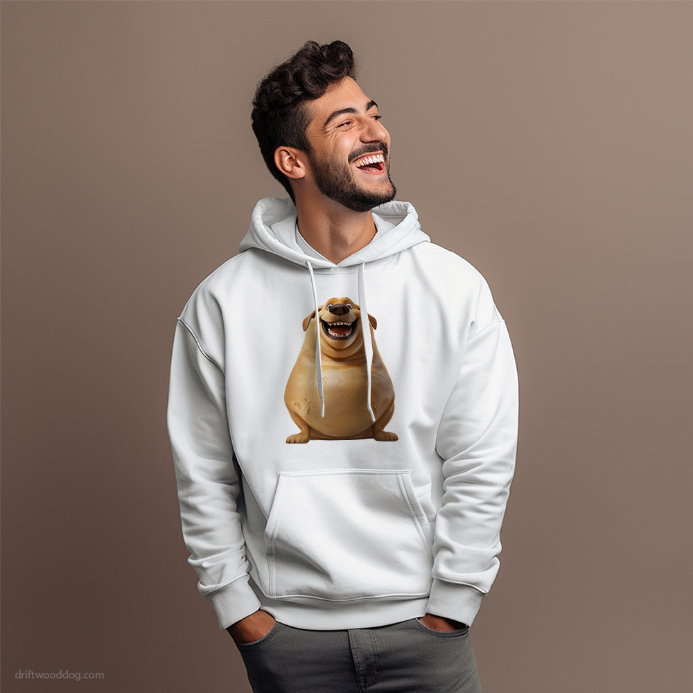 Funny Labrador Retriever Being Fat Hoodie – Dog Hoodies for Men