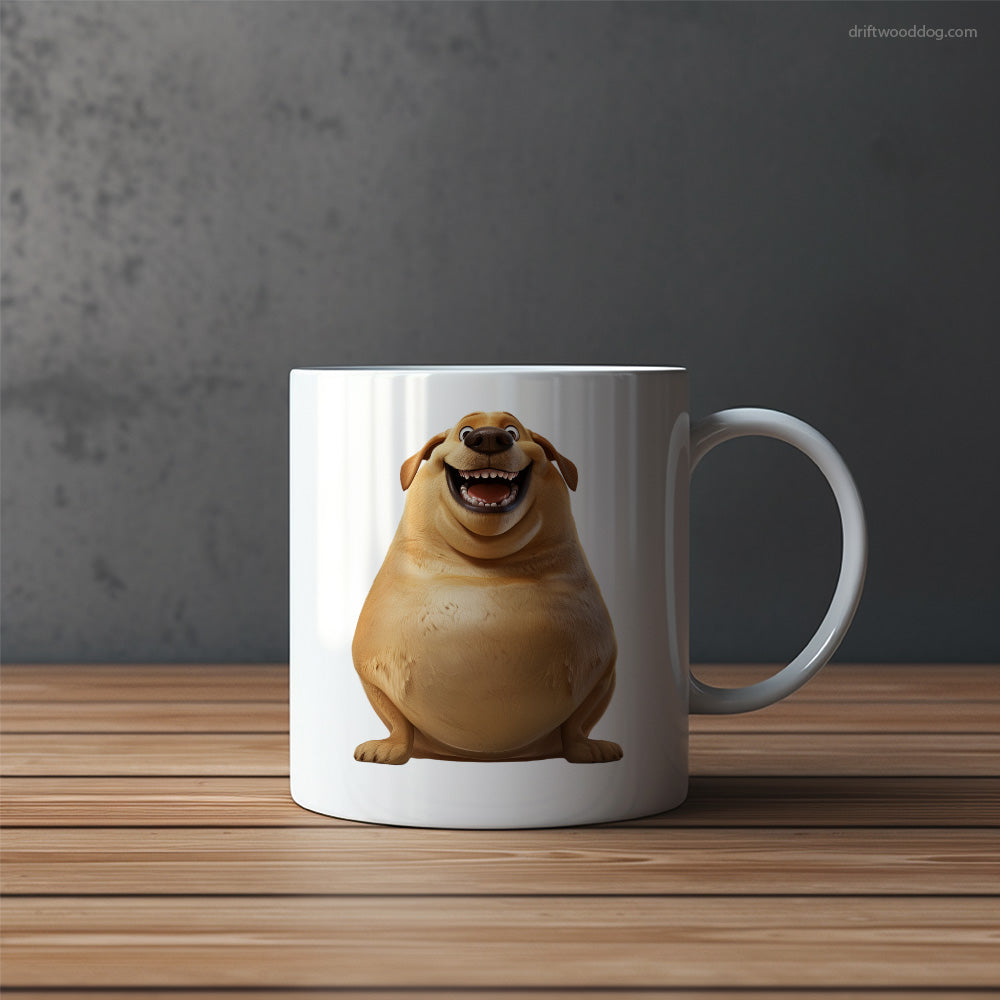 Funny Labrador Retriever Being Fat Mug – Funny Dog Coffee Mugs | Quirky Canine Drinkware