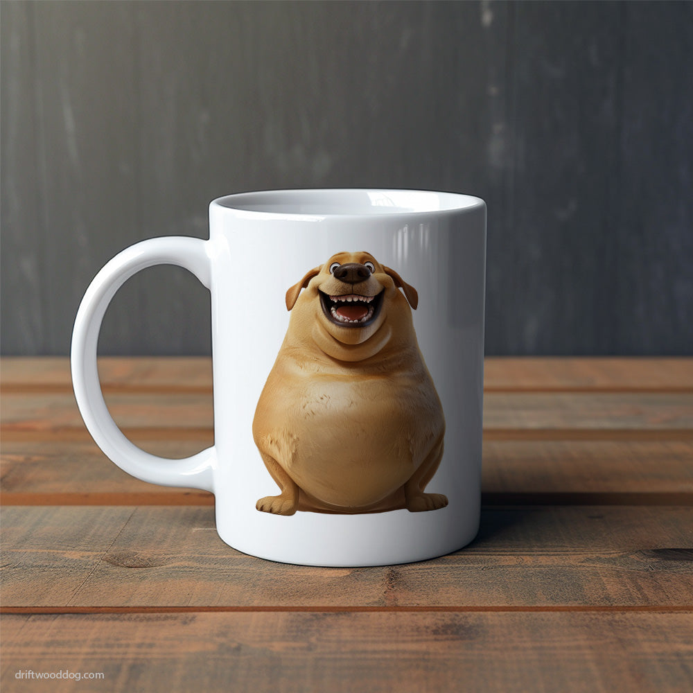 Funny Labrador Retriever Being Fat Mug – Cute Dog-Themed Mugs | Perfect Gifts for Dog Lovers