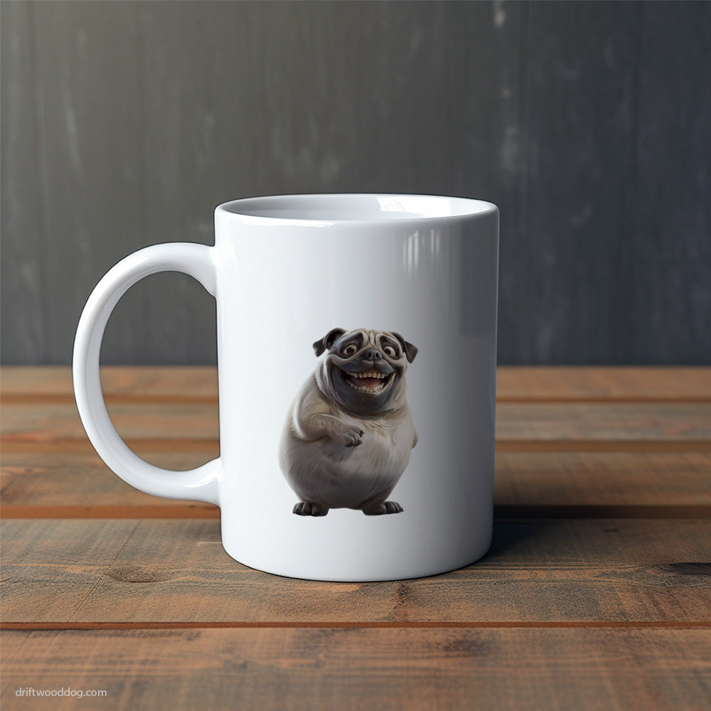 Pug Chubby and Joyful Mug – Cute Dog-Themed Mugs | Perfect Gifts for Dog Lovers