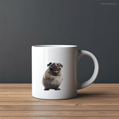 Pug Chubby and Joyful Mug – Custom Dog Mugs | Personalized Pet Mugs