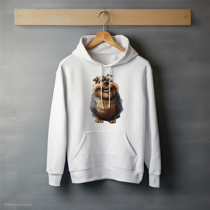 Funny Yorkshire Terrier Overweight and Smiling Hoodie – Unisex Hoodie for Dog Lovers