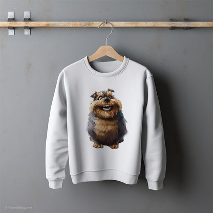 Funny Yorkshire Terrier Overweight and Smiling Sweatshirt – Unisex Sweatshirt for Dog Lovers