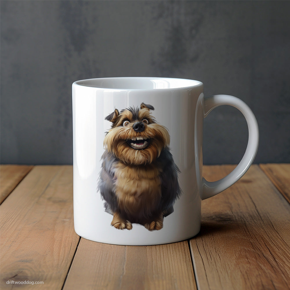 Funny Yorkshire Terrier Overweight and Smiling Mug – Unique Dog Cups | Dog-Themed Mugs