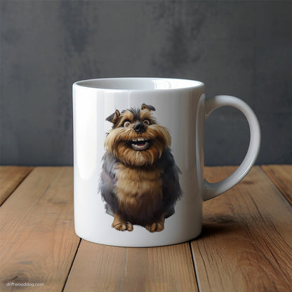 Funny Yorkshire Terrier Overweight and Smiling Mug – Unique Dog Cups | Dog-Themed Mugs