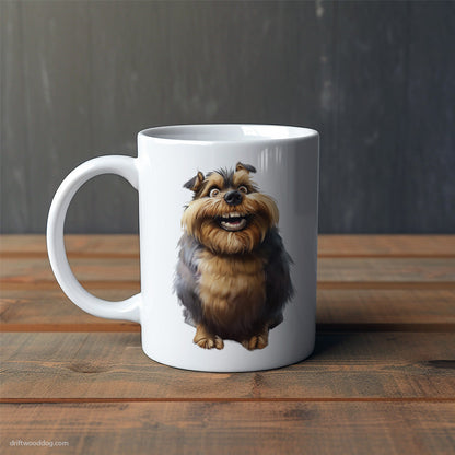 Funny Yorkshire Terrier Overweight and Smiling Mug – Cute Dog-Themed Mugs | Perfect Gifts for Dog Lovers