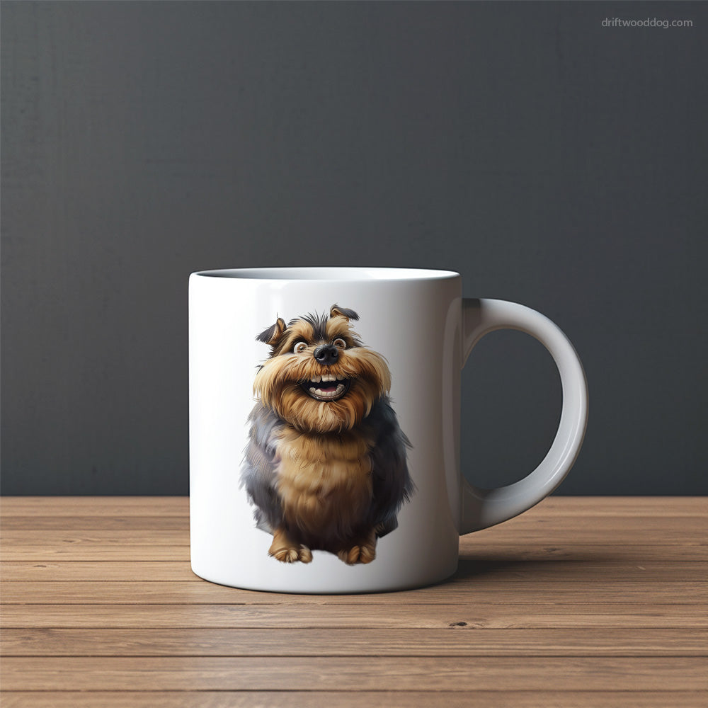 Funny Yorkshire Terrier Overweight and Smiling Mug – Custom Dog Mugs | Personalized Pet Mugs