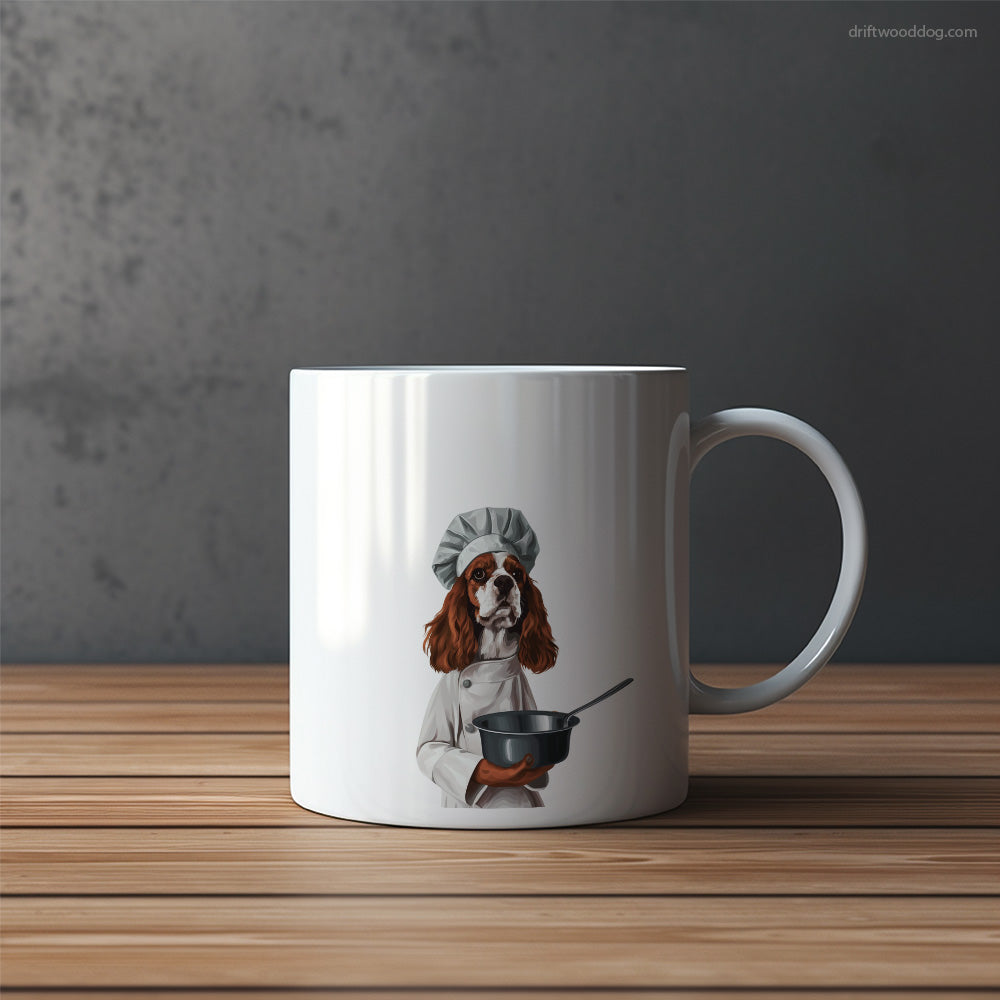 Cavalier King Charles Spaniel Ready for Cooking Mug – Funny Dog Coffee Mugs | Quirky Canine Drinkware