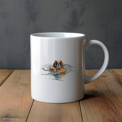 Cavalier King Charles Spaniel Floating at Sea Mug – Unique Dog Cups | Dog-Themed Mugs