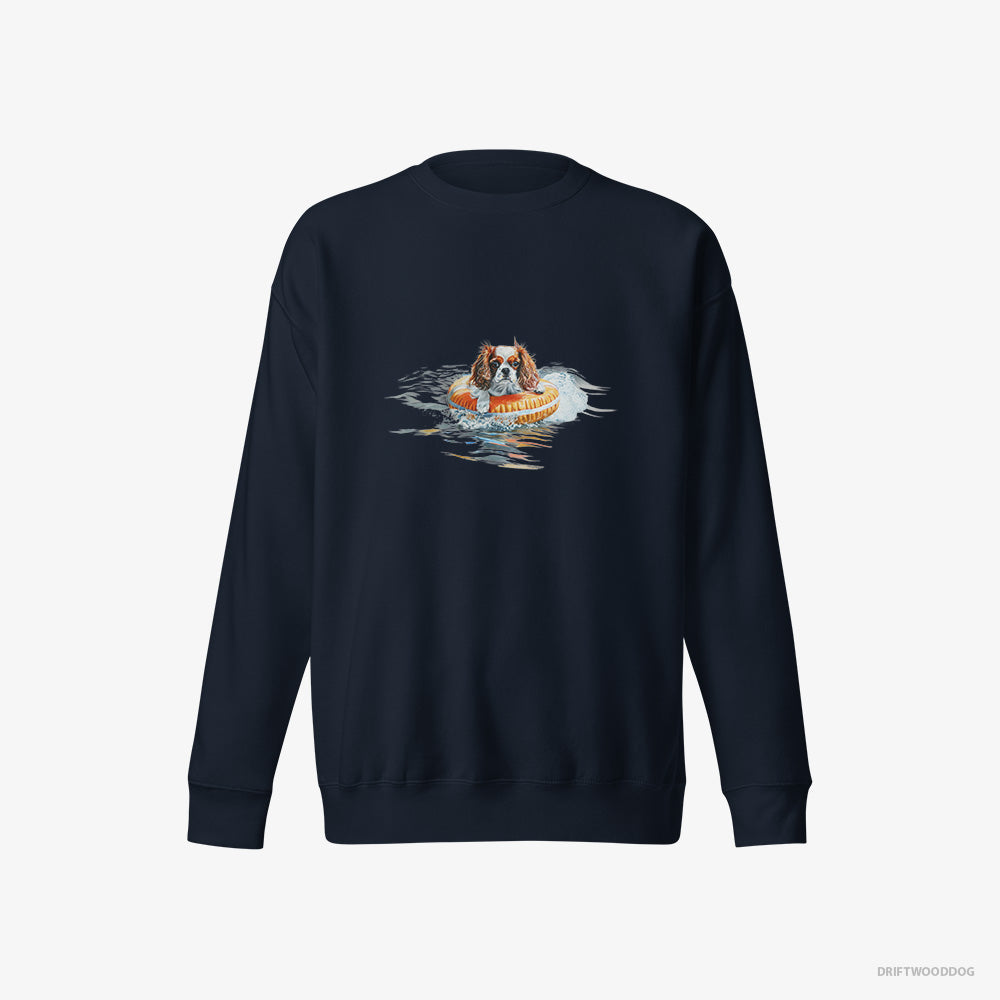 CKC Spaniel Floating at Sea – Men's Sweatshirt Navy Eco – Eco-Friendly