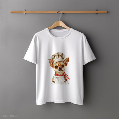 Chihuahua Dressed as Chef T-Shirt – Unisex Tee for Dog Lovers