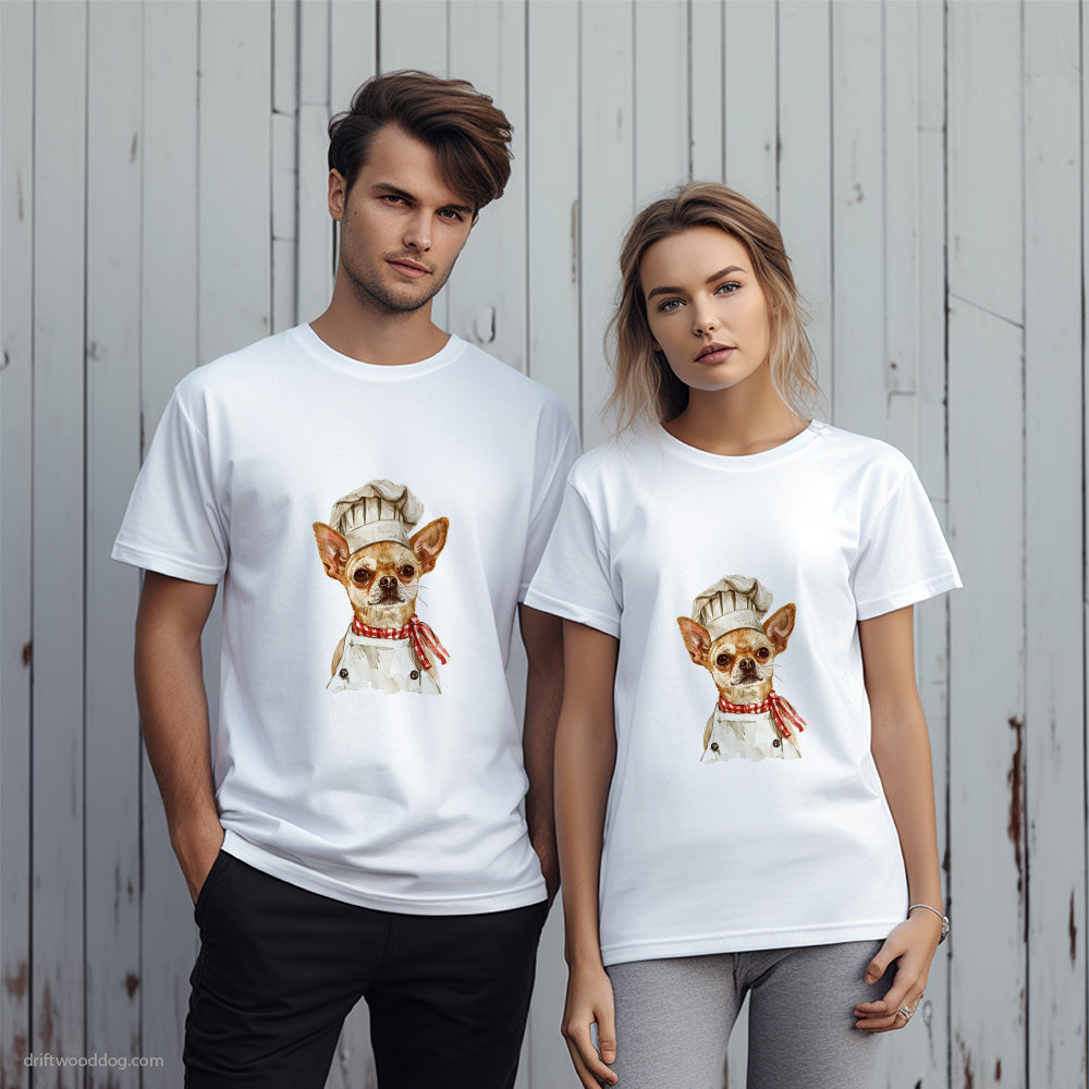 Chihuahua Dressed as Chef T-Shirt – Unique Dog T-Shirts for Pet Lovers