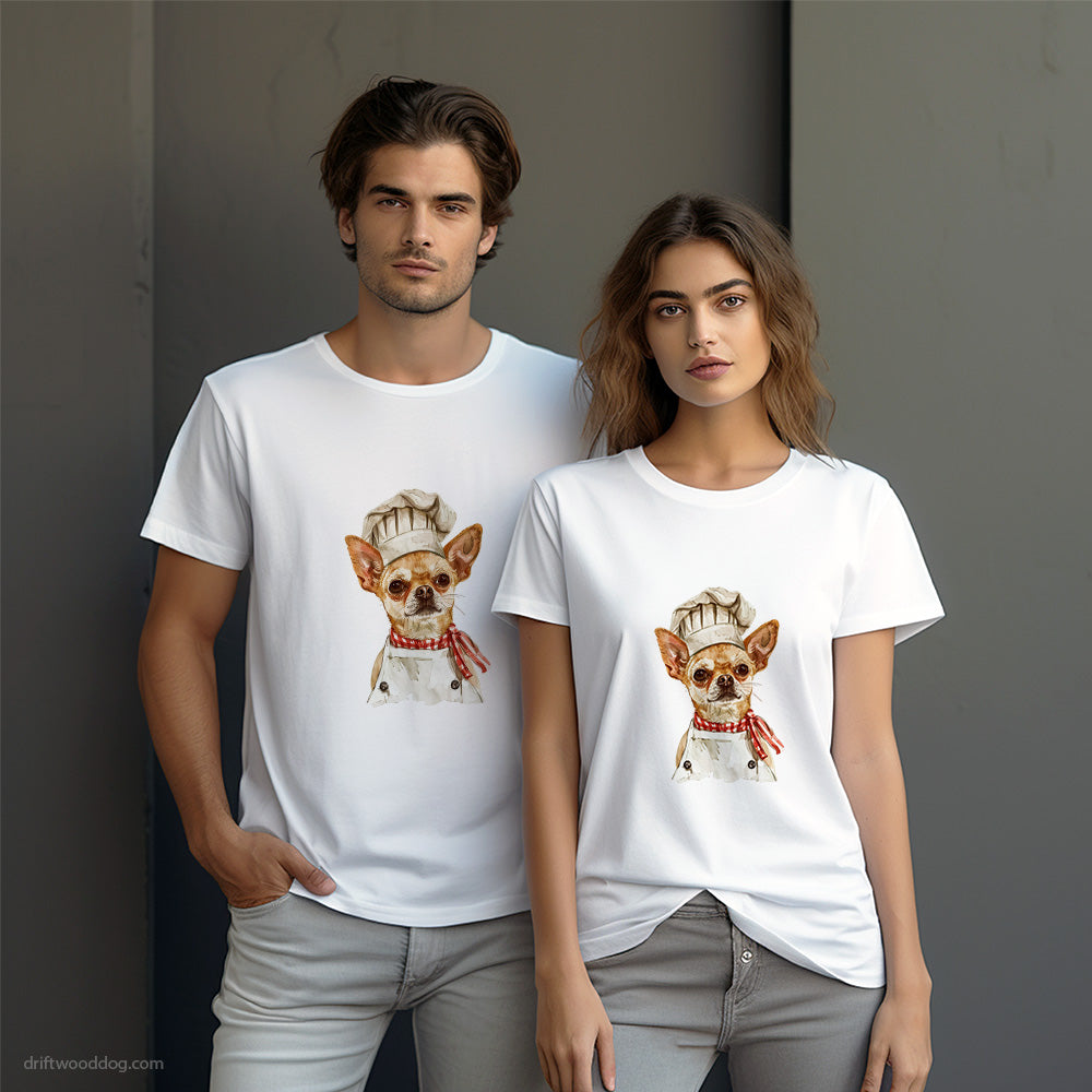 Chihuahua Dressed as Chef T-Shirt – Dog-Themed Gifts for Dog Lovers