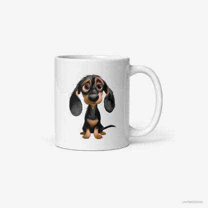 Dachshund Being Sad White Mug