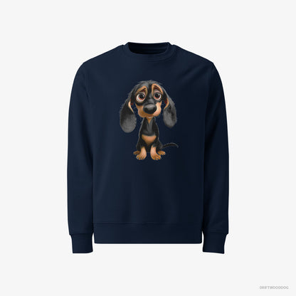 Dachshund Being Sad Navy Sweatshirt