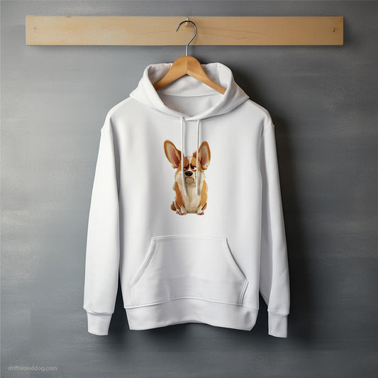 Adorable Corgi Being Upset Hoodie – Unisex Hoodie for Dog Lovers