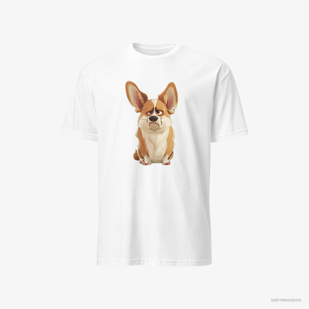 Adorable Corgi Being Upset – Women's T-Shirt White – Classic