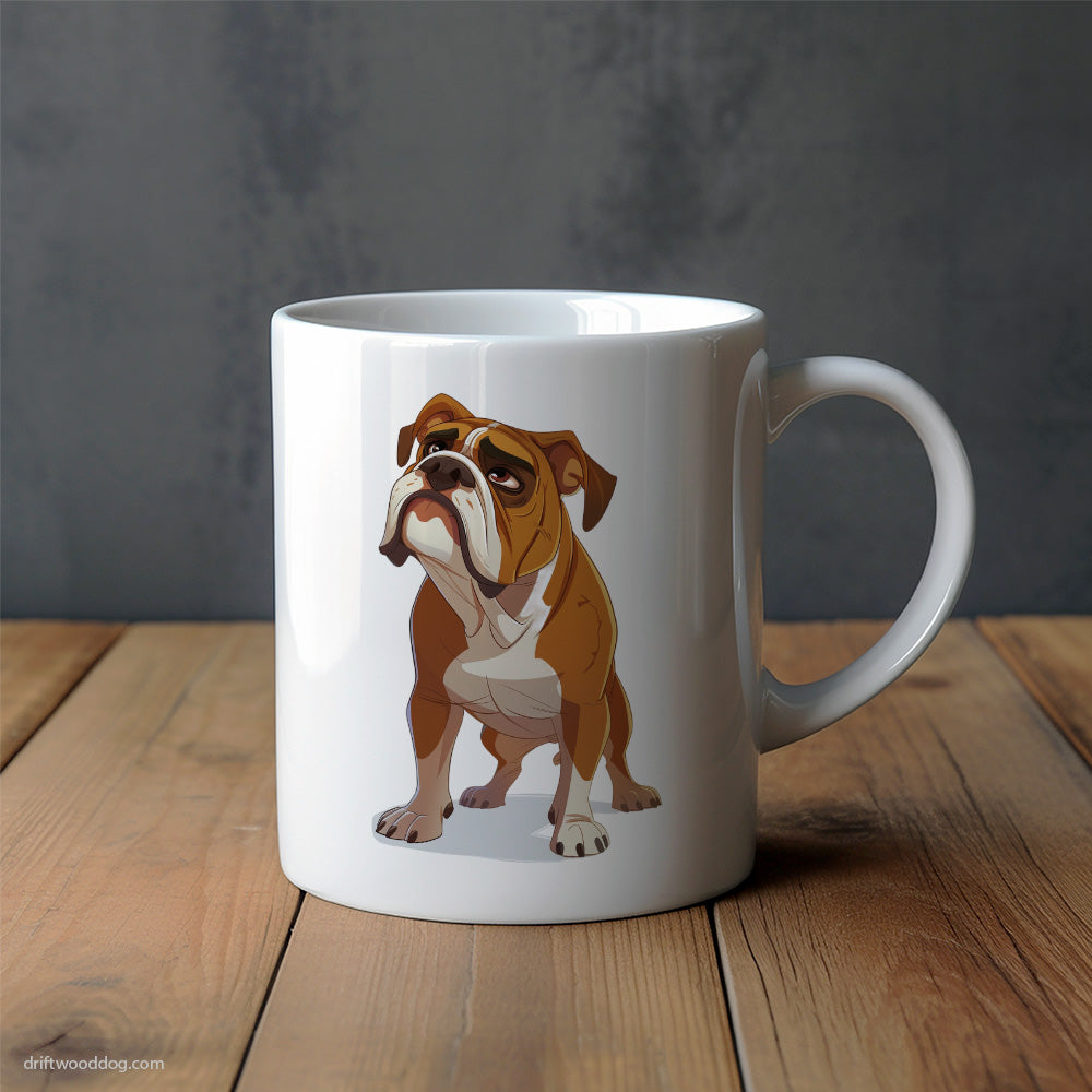 Bulldog Being Upset Mug – Unique Dog Cups | Dog-Themed Mugs