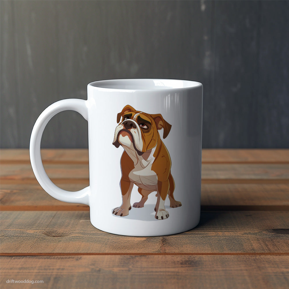 Bulldog Being Upset Mug – Cute Dog-Themed Mugs | Perfect Gifts for Dog Lovers