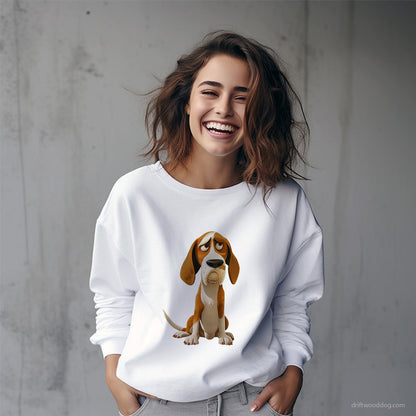 Beagle Being Upset Sweatshirt – Custom Dog Sweatshirt for Women