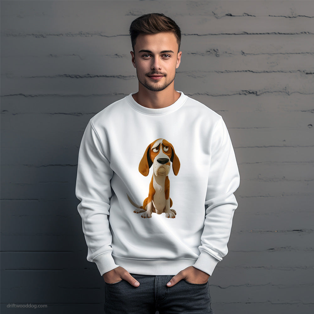 Beagle Being Upset Sweatshirt – Unique Dog Sweatshirt for Men