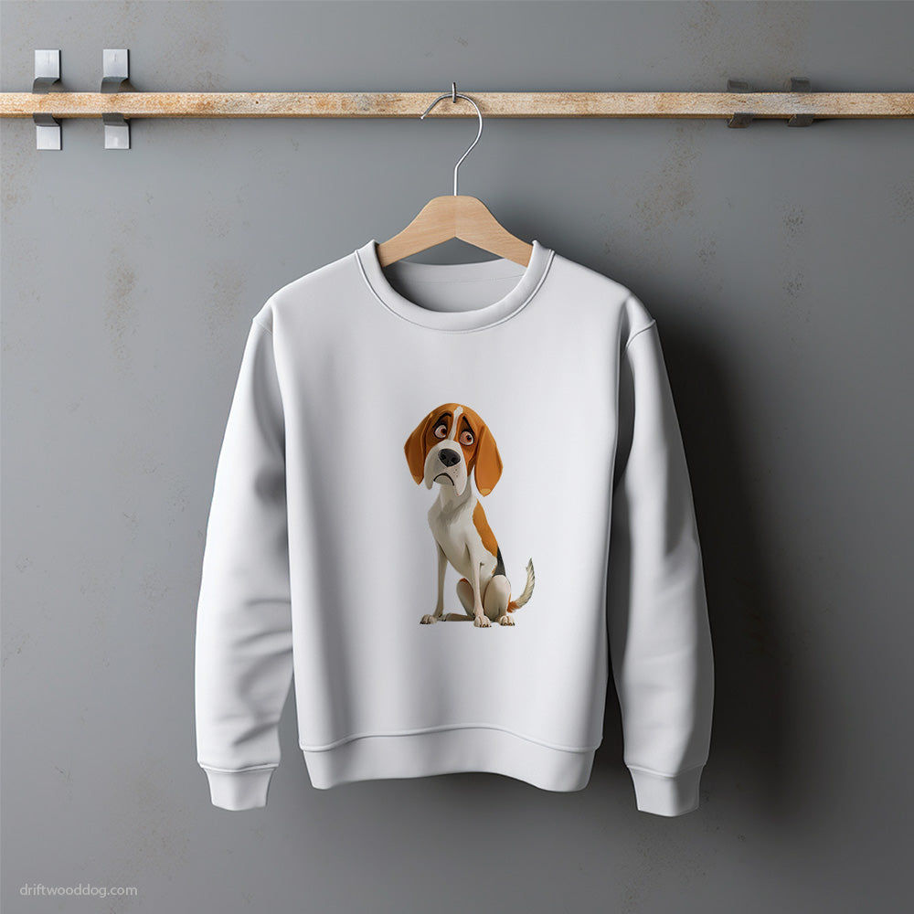 Beagle Being Sad Sweatshirt – Unisex Sweatshirt for Dog Lovers