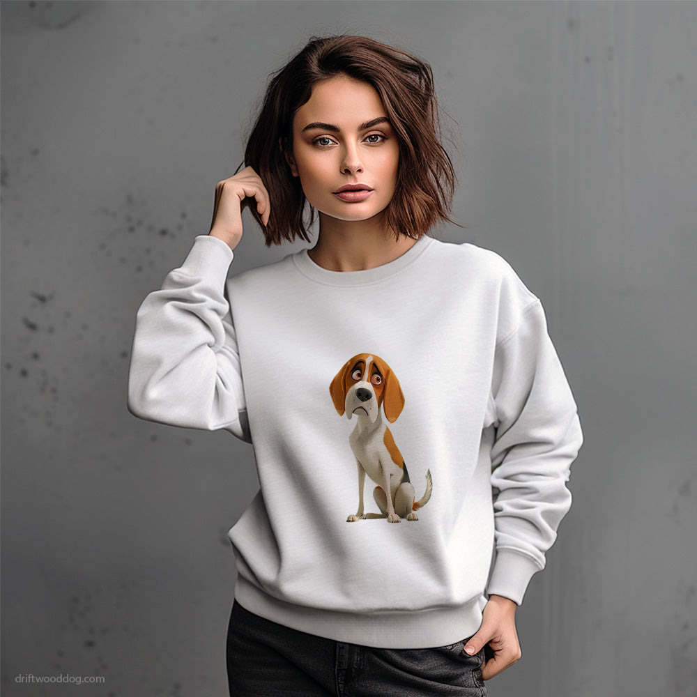 Beagle Being Sad Sweatshirt – Dog-Themed Gifts for Dog Lovers