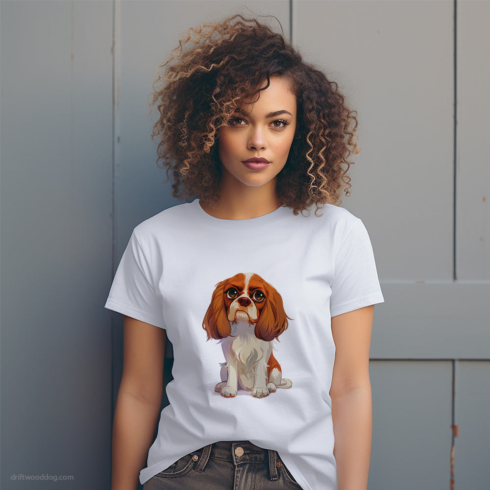 Cavalier King Charles Spaniel Being Upset T-Shirt – Dog T-Shirt for Women