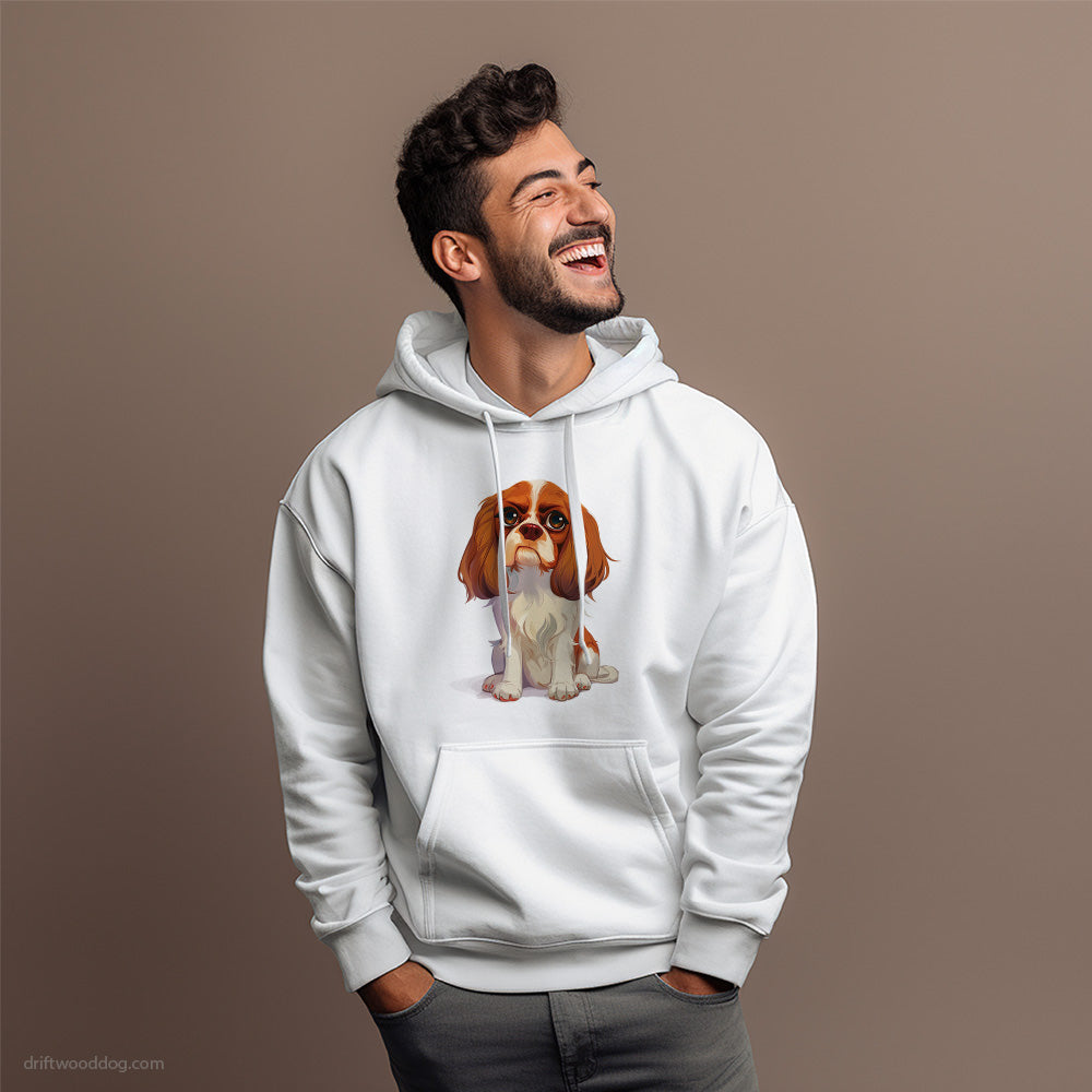 Cavalier King Charles Spaniel Being Upset Hoodie – Dog Hoodies for Men