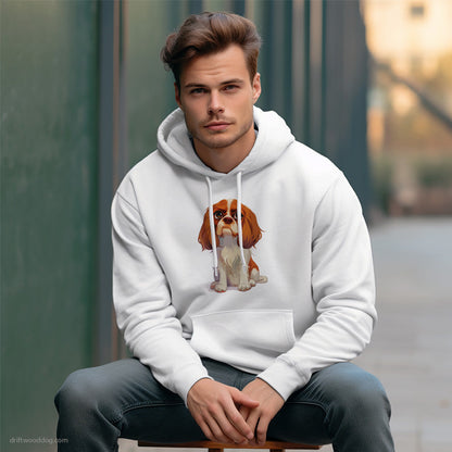 Cavalier King Charles Spaniel Being Upset Hoodie – Custom Dog Hoodies for Men