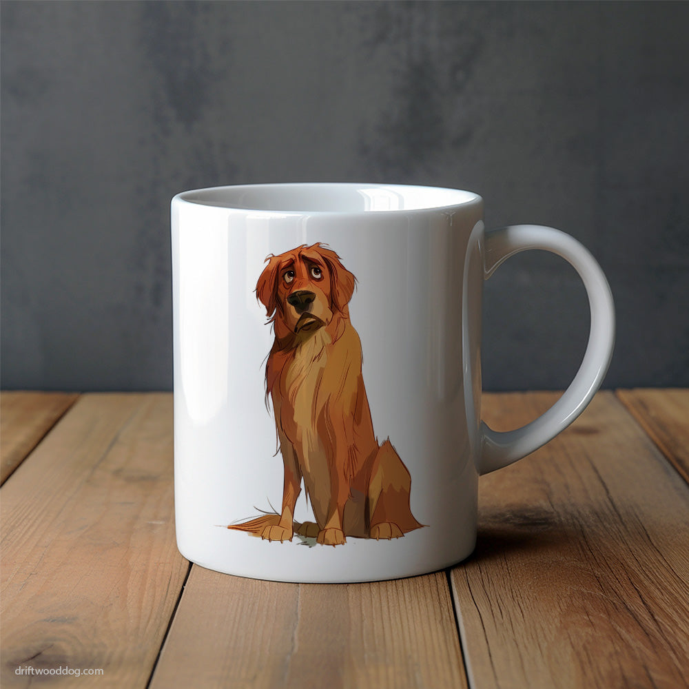 Golden Retriever Being Upset Mug – Unique Dog Cups | Dog-Themed Mugs