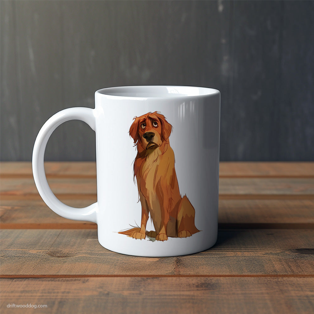 Golden Retriever Being Upset Mug – Cute Dog-Themed Mugs | Perfect Gifts for Dog Lovers