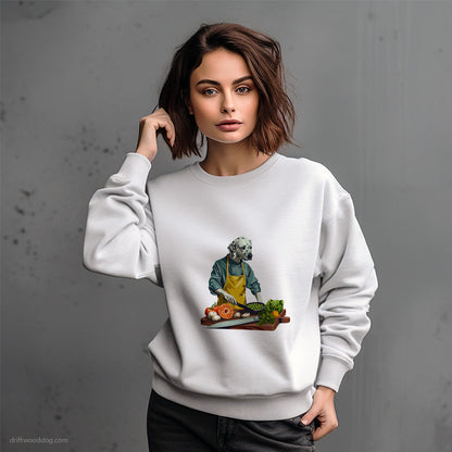 Dalmatian Cooking Meals Sweatshirt – Dog-Themed Gifts for Dog Lovers