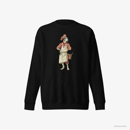 Dalmatian Ready for Cooking Black Sweatshirt