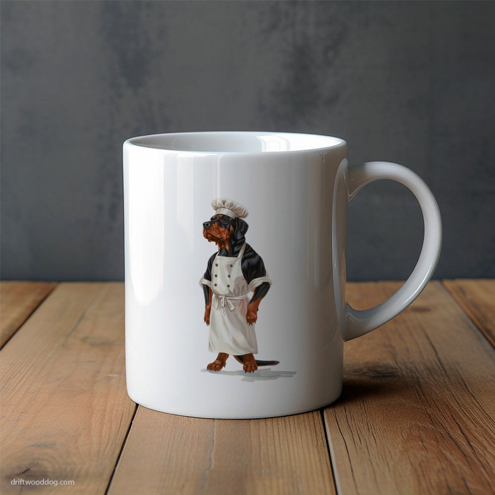 Dobermann Ready for Some Cooking Mug – Unique Dog Cups | Dog-Themed Mugs