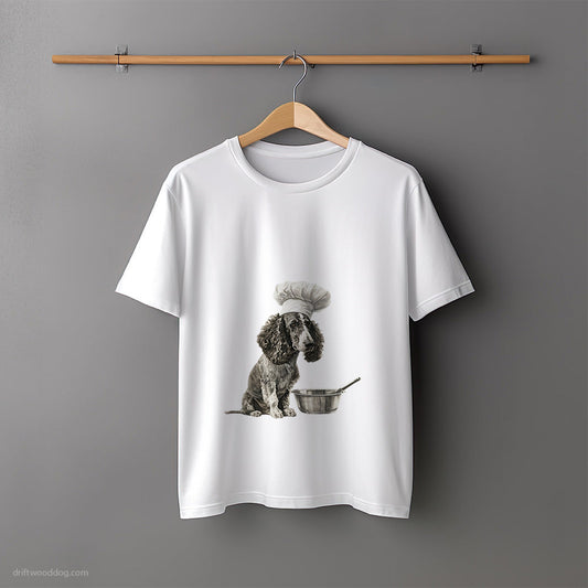 Poodle Wearing a Chef's Uniform T-Shirt – Unisex Tee for Dog Lovers