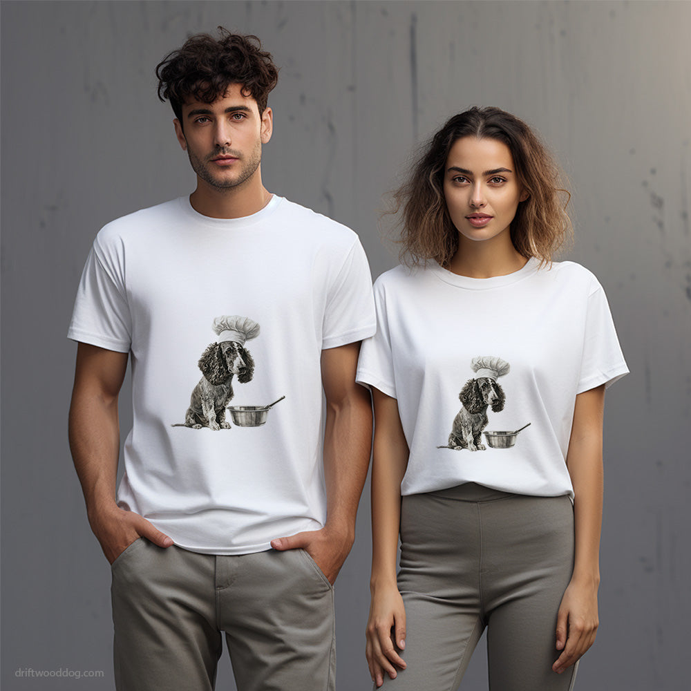 Poodle Wearing a Chef's Uniform T-Shirt – Unisex T-Shirt for Dog Lovers 