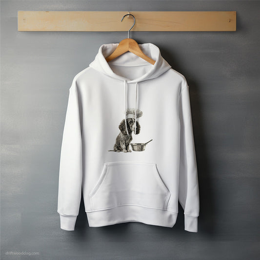 Poodle Wearing a Chef's Uniform Hoodie – Unisex Hoodie for Dog Lovers