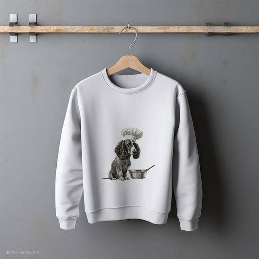 Poodle Wearing a Chef's Uniform Sweatshirt – Unisex Sweatshirt for Dog Lovers