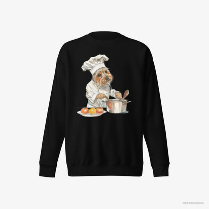 Yorkshire Terrier Cooking Meals Black Sweatshirt