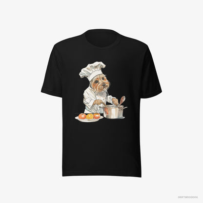 Yorkshire Terrier Cooking Meals Black T-Shirt