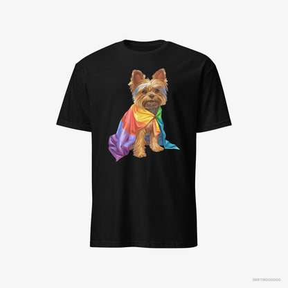 Yorkshire Terrier Ready for Pride Black T-Shirt